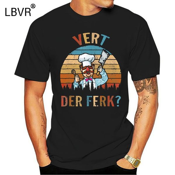 

vert der ferk swedish chef юмор классический sunse кук ретро крупногабаритные хорошее качество печатные мультфильм тис спорт толстовка с кап
