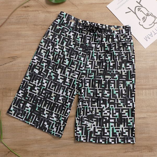 

2020 новые мужские брюки на пляже свободные большие ff письмо печать спорт тренда четверть дна