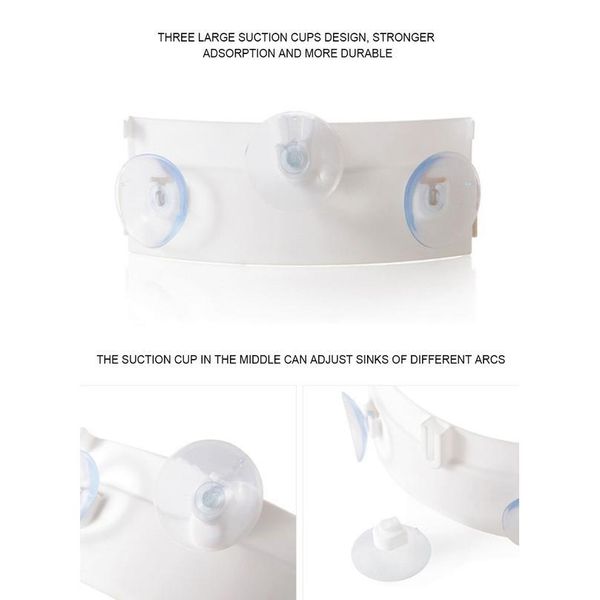 

kitchen foldable garbage bag holder trash storage rack household creative suction cup arc sink hold garbage bag holder o bbyidh
