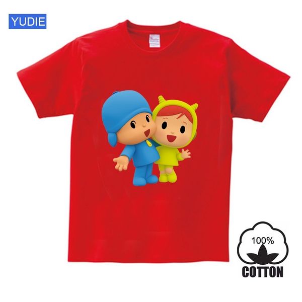 

pocoyo t shirt children's t shirts cartoon boys short sleeve t-shirt boys summer girls toddlers fashion baby children clothing y200409, Blue