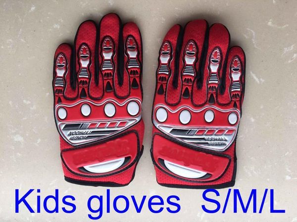 

kids full finger motorcycle gloves child moto luvas motocross leather motorbike guantes children racing glove, Blue;gray