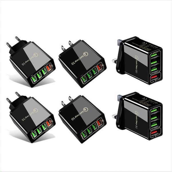 

quick charge usb charger 3.1a fast wall mobile phone chargers for 4 ports adapter qc3.0 wholea16