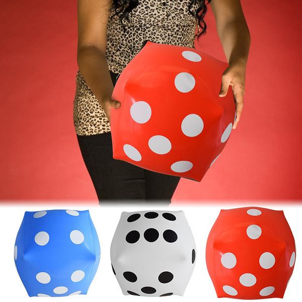 

funny outdoor inflatable dice 30*30cm swimming pool party supplies kids toys for children adults game play cube toys new hot