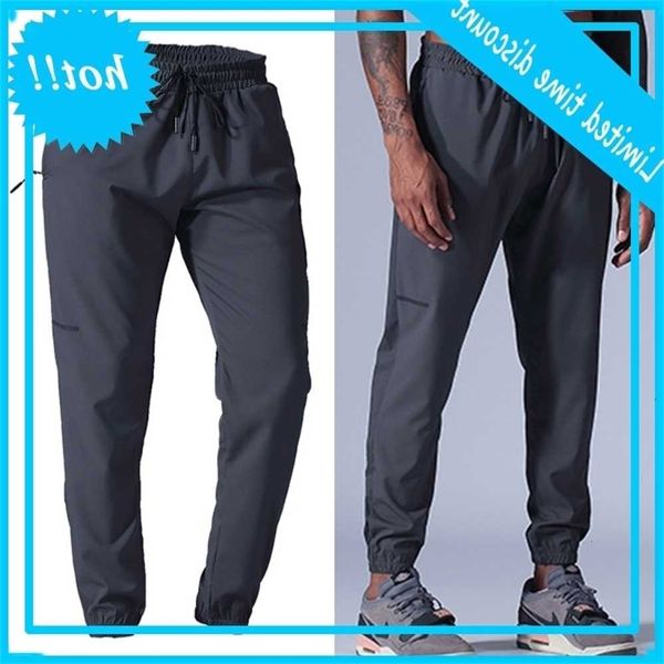 

men workout effen jogger broek sport quick dry jogging pants with rits pockets a69c