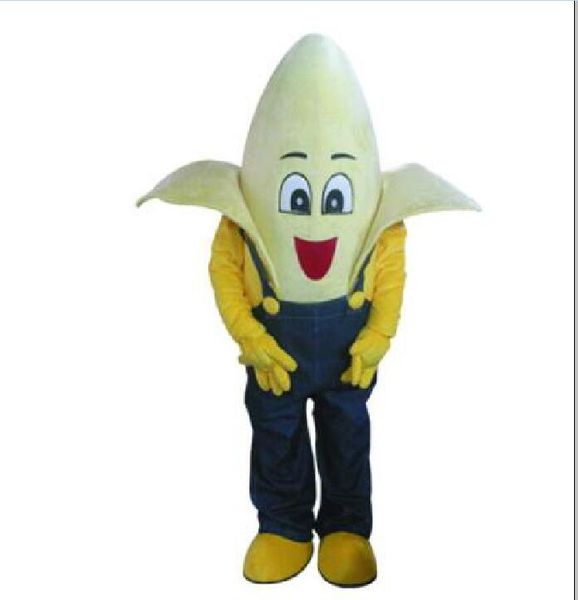 2019 Heißer Verkauf Happy Banana Doll Maskottchen Kostüm Erwachsene Halloween Geburtstagsfeier Cartoon Bekleidung