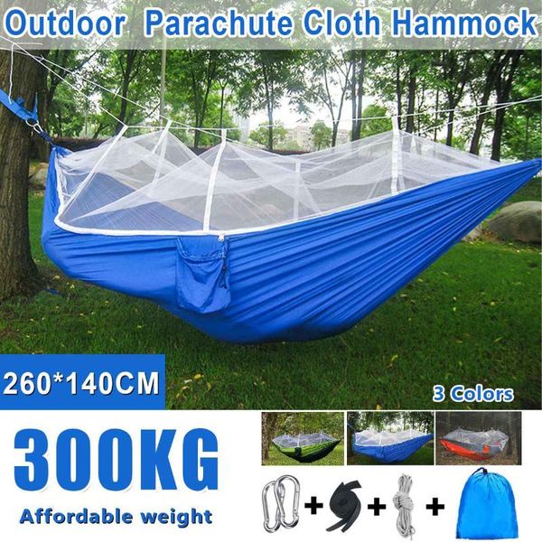 

tents and shelters 300kg mosquito play tent canopy double outdoor travel camping hanging hammock bed net set 260*140cm