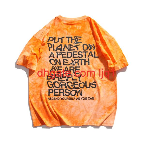 

letter print short sleeve t-shirt men's fashion round neck half sleeve street trend loose sleeve, White;black