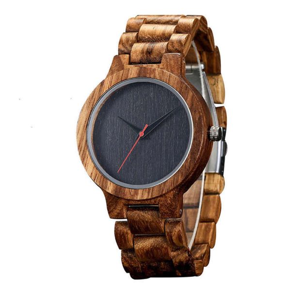 

men's ebony business wood watch quartz watch internationalwp21, Slivery;brown