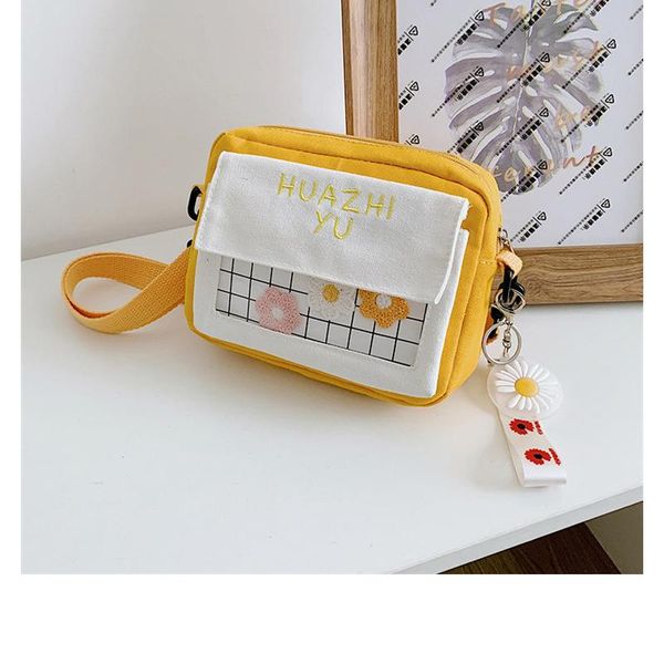 

cute little bag women 2020 new trendy vintage literary canvas messenger bag campus sweet girl shoulder