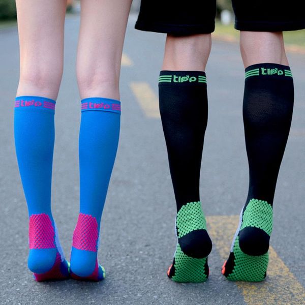 

sports socks compression hiking stocking for travel running fitness, Black