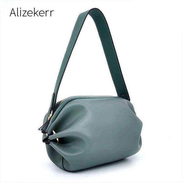 

evening bags fold pillow shape bag women chic fashion candy wide shoulder strap small crossbody bag for girls cute clutch purses 220315