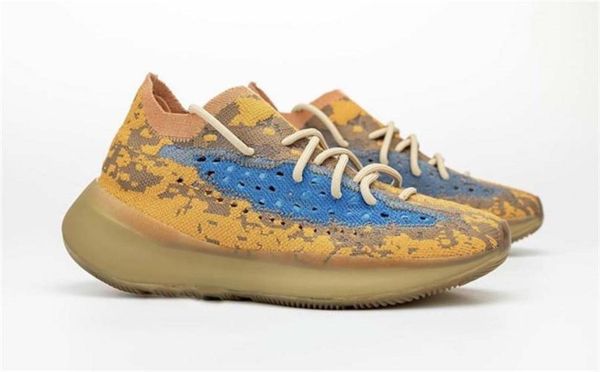 

authentic 380 blue oat q47360 reflective bloarf running shoes men women kanye west mist alien wave runner sneakers sports with box, Black
