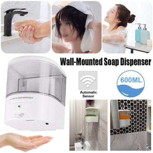 

soap wall dispenser automatic sensor 600ml ir mount mounted liquid touch free