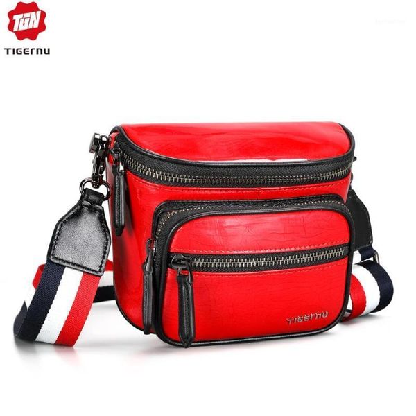 

waist bags tigernu women genuine leather bag female casual pouch multi-port design shoulder for women1