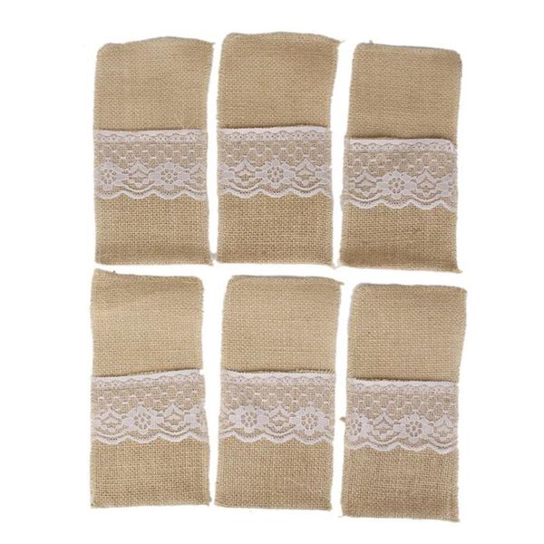 

wedding 6pcs tableware fork table spoon pouch for ounona decoration bag storage cutlery setting party bbymcg lipper