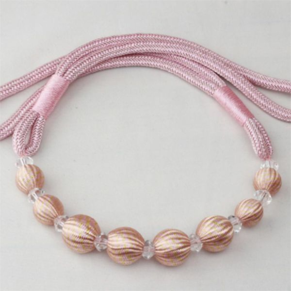 

1pc pearl curtain tieback home decorative accessory multicolour bead curtains holdback buckle rope tie back curtain holder strap h bbyobn