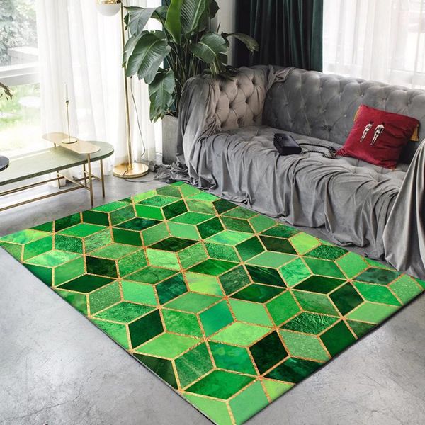 

modern gold/pink/green/black metal carpets for living room bedroom area rugs nordic geometric pattern carpet coffee table mats1