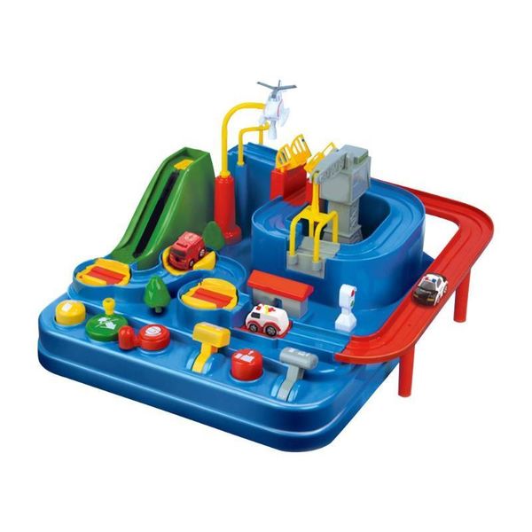 

baby manual rail train track puzzles car adventure toys for children education toy macaron color table game christmas gifts