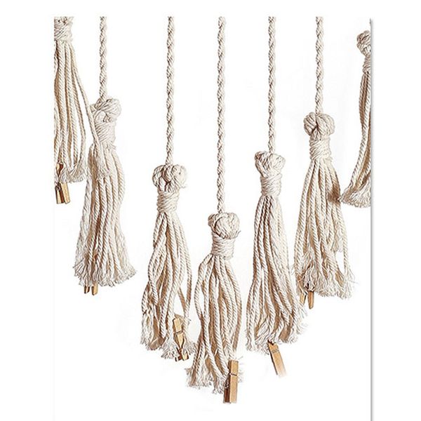 

cotton wall hanging tapestry macrame manual weaving braided tassel wall art hand-made tapestry pendant home decorations gift 198 n2
