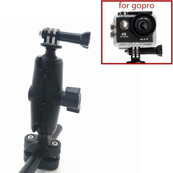 

motorcycle scooter mirror stem bracket bar mount car headrest mount base for garmin smarpthone dvr camcoders1