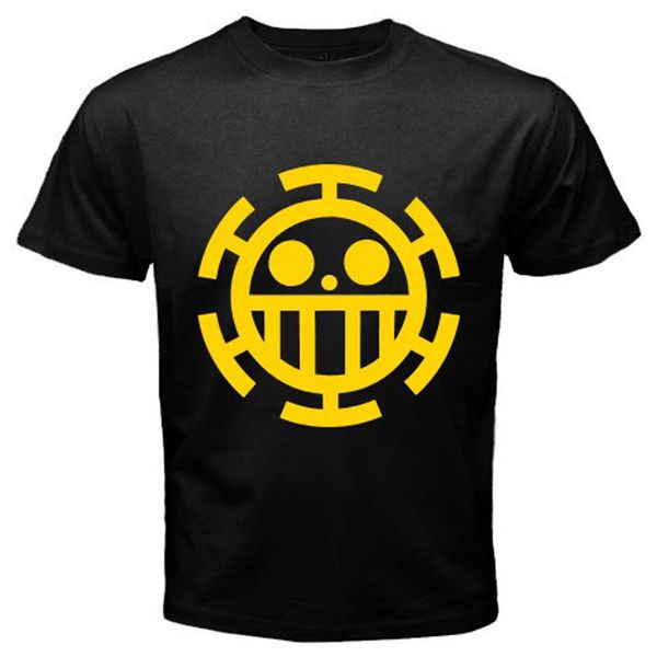 

новый trafalgar law one piece манга аниме мужская черный футболка размер s 3xl hipster тис лето мужская футболка молодежная спортивная с кап