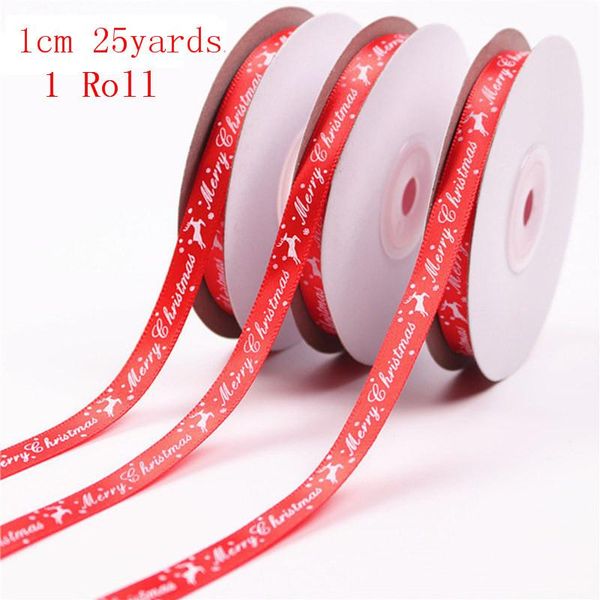 

рождественский шелковый атласная лента с рождеством подарки, обертывающие бантом новый год 2021 рождественские украшения для домашнего декор