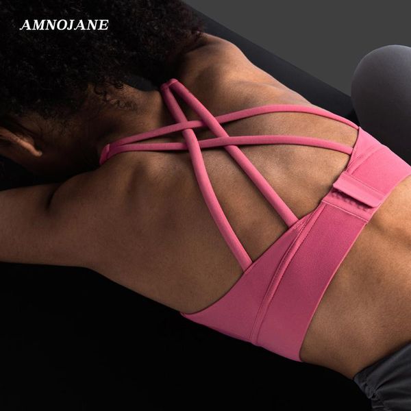 

sport bh criss cross tank mesh crop running fitness clothing women sports yoga gym bra padded push up high support, White;black