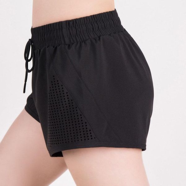 

womens 2 in 1 professional running biker shorts fitness clothes quick drying mesh training exercise jogging gym activewear, White;red