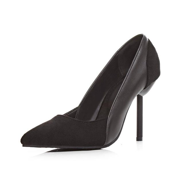 

oversized pointy fashion stiletto ladies high heels women shoes woman pumps, Black
