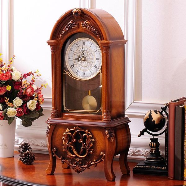 

decorative retro table deskclocks living room bedroom chinese vintage alarm clock nostalgic ornaments table deskwatches
