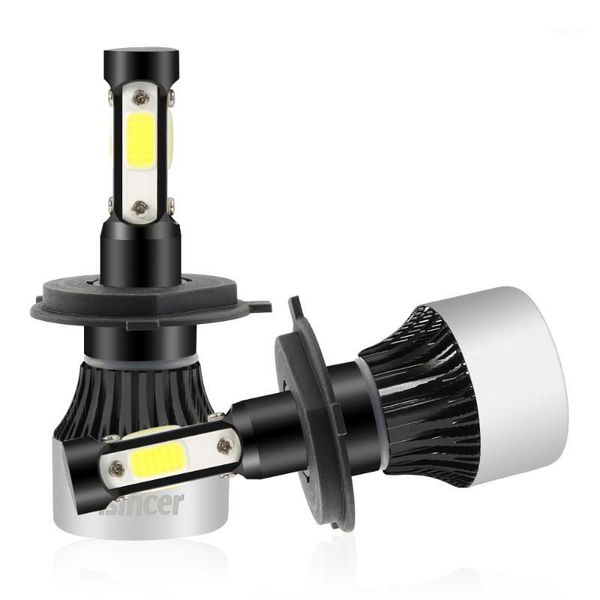 

new 4 side lumens cob 100w 10000lm h4 hi lo h7 h11 9005 9006 hb4 car led headlight bulbs auto led headlamp fog light 12v 24v1