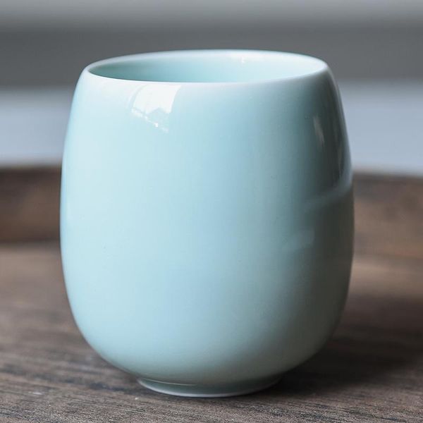 

chanshova 250ml solid color traditional chinese style celadon crackle ceramic teacup china porcelain small coffee tea cups h318 wmtbon