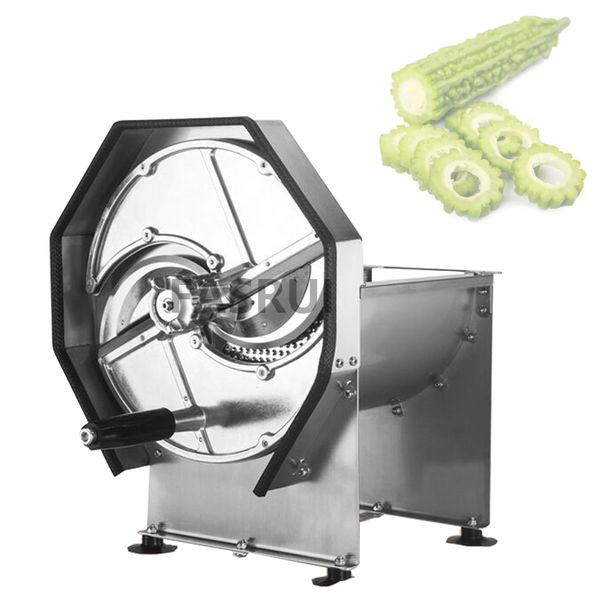 Máquina de cortador vegetal comercial Máquina ajustável Espessura manual manual do lemão fabricante de corte de batata