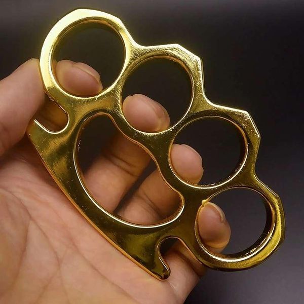 

new iron gilded thick steel brass knuckle duster 02424