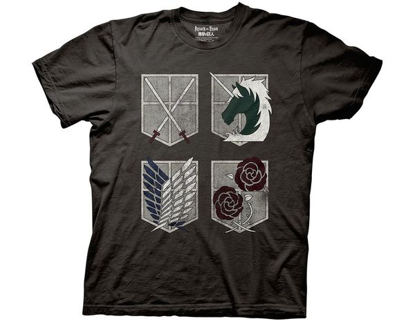 

new mens attack on titan military emblems t-shirt tee shirts sport hooded sweatshirt hoodie