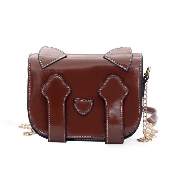 

2020 new pu leather cartoon cat women bag shoulder bag wild fashion messenger small square package