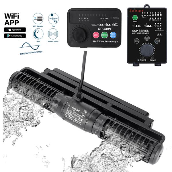 Jebao Jecod WiFi Wave Maker для морских коралловых рифов аквариум управления беспроводной CP25 CP40 CP55 циркуляционного насоса волны с поперечным потоком насоса Y200922