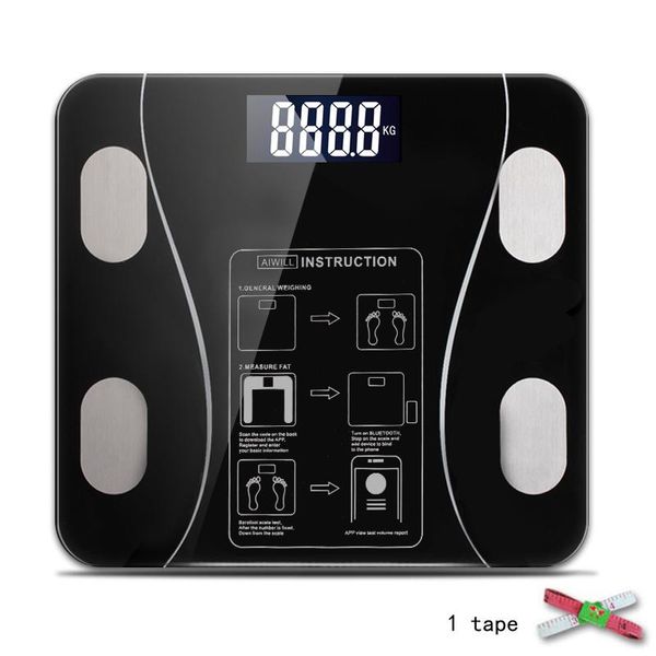 

aiwill household led digital weight bathroom balance bluetooth android or ios body fat scale floor scientific smart electronic