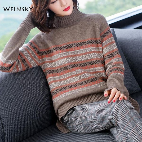 

women turtleneck knitted sweater and pullovers fashion casual style female sweaters 2020 spring new 1, White;black