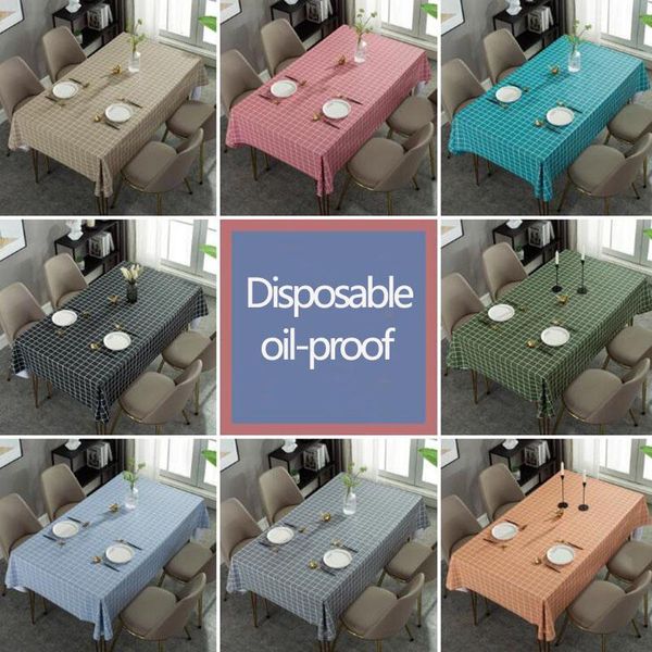 

pvc table cloth clothes rectangular square plastic desk cover tablecloth waterproof table decoration manteles de mesa