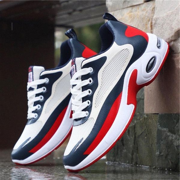

men casual shoes mesh men sneakers breathable outdoor walking sport shoes for male lace-up casual shoes bubble men footwear #9c4x