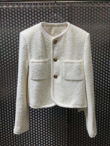 

women's jackets autumn vintage women luxury tweed jacket coat ladies fashion outerwear 2 color ddxgz2, Black;brown
