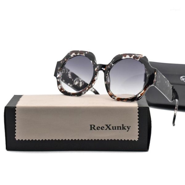 

sunglasses reexunky big frame vintage women 2021 fashion irregular sun glasses for men gradient lens retro shades sunglasses1, White;black