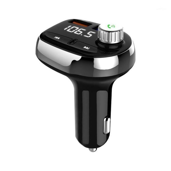 

car wireless for bluetooth fm transmitter usb quick charger for cell phone black fashion min car mp3 l04021
