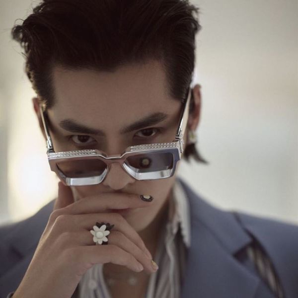 

sunglasses 2020 wu men yifan same new personality fashion sunglasses myopia glasses women uv protection, White;black