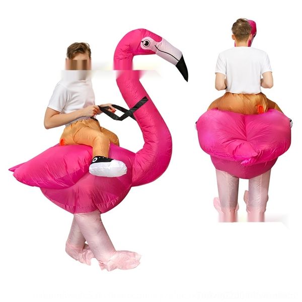 

zojne net red walking inflatable clothing clothing dress up inflatable costume party funny flamingo doll show costume halloween virxw