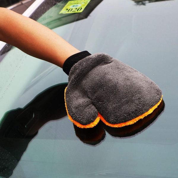 

soft care washing gloves microfiber washer plush water absorption car styling cleaning care wash tools car accessories h wmtngo