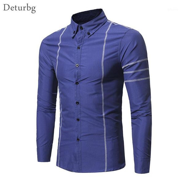 

mens fashion overlocking patchwork shirt casual man's clothes dress shirt long sleeve business slim fit shirts 2018 new mb051, White;black