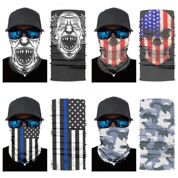 

outdoor sports magic headband cycling bicycle mask neck warmer riding hiking face mask head skull scarf scarves bandana mask#565, Blue;black