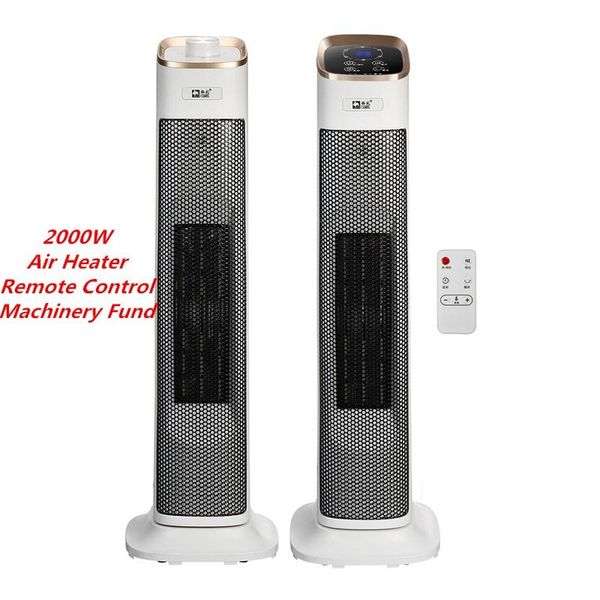 

2000w display electric space heater air heater remote control 3 gear adjustable for home office household warmer machine